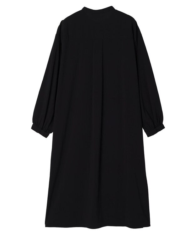 CRAFT STANDARD BOUTIQUE レーヨンデシンバンドカラーワンピース Black