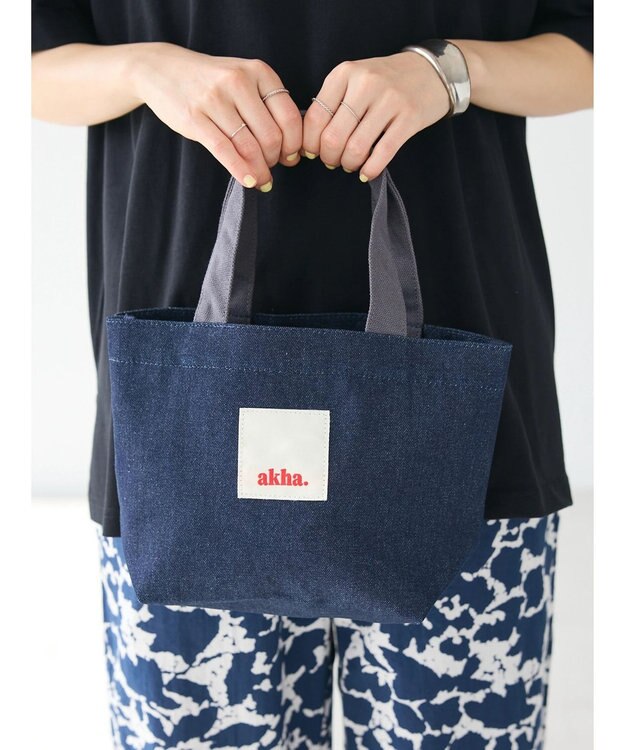 CRAFT STANDARD BOUTIQUE akha. デニムランチトート/ミニバッグ Indigo