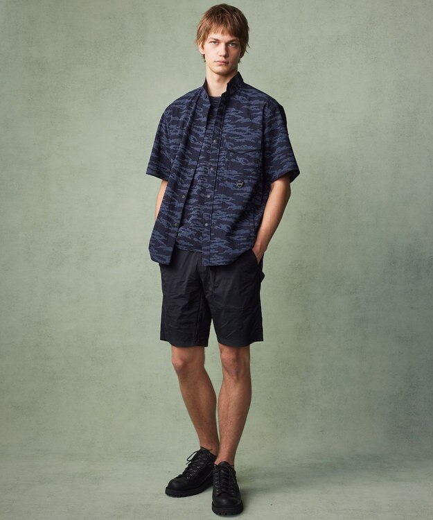 JOSEPH ABBOUD MOUNTAIN 【軽量/ストレッチ/ECO撥水】ライトワッシャーストレッチ アウトドアイージー ショーツ ブラック系