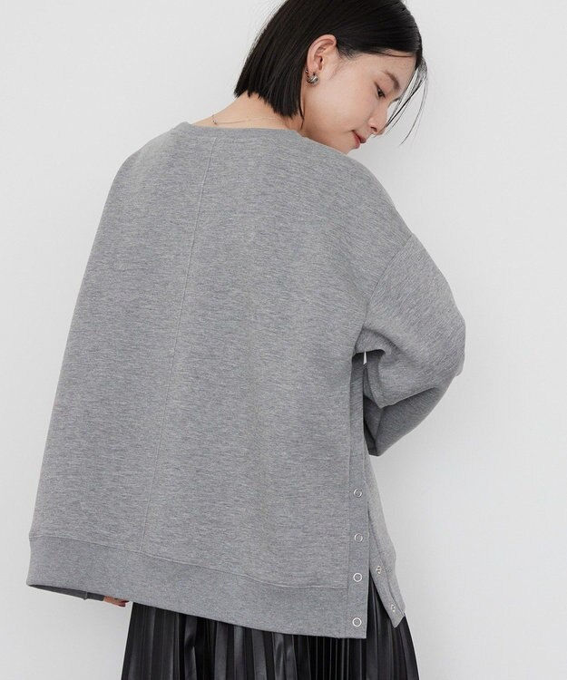 AMERICAN HOLIC サイドドットボタンポンチプルオーバー Light Gray Mixture