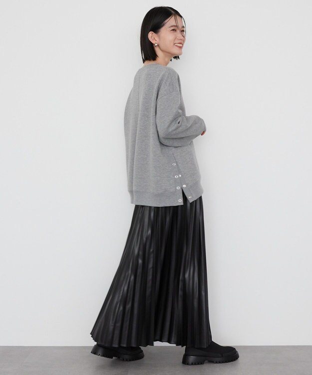 AMERICAN HOLIC サイドドットボタンポンチプルオーバー Light Gray Mixture