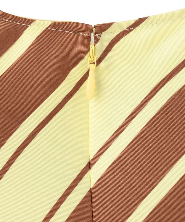 BEIGE， 【洗える】GUILLABERT / ノースリーブドレス Lime×Camel