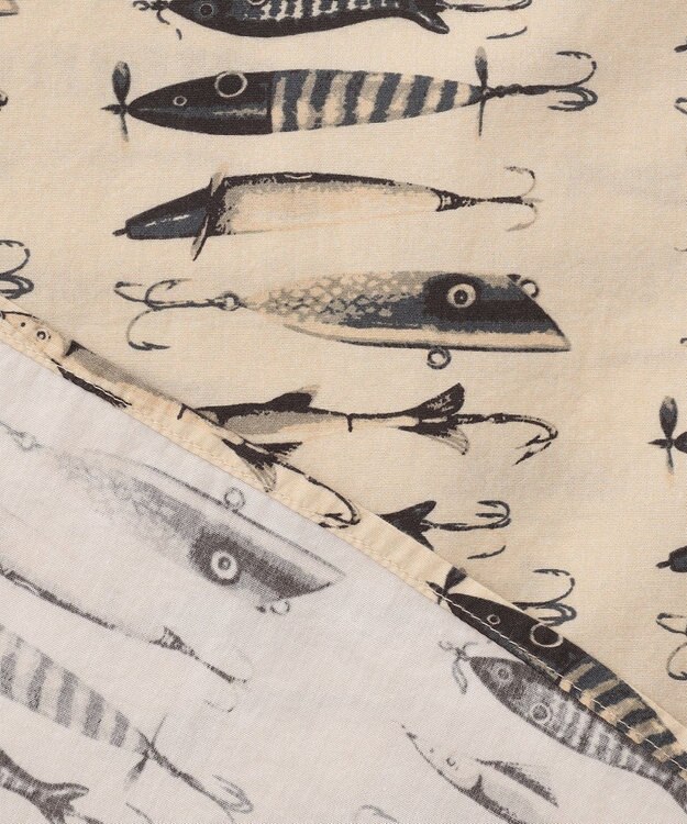 JOSEPH ABBOUD MOUNTAIN 【FILSON】WASHED SHORT SLEEVE FEARHER CLOTH SHIRT アイボリー系