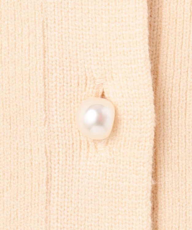 Feroux 【洗える】2WAY パールボタン カーディガン アイボリー系