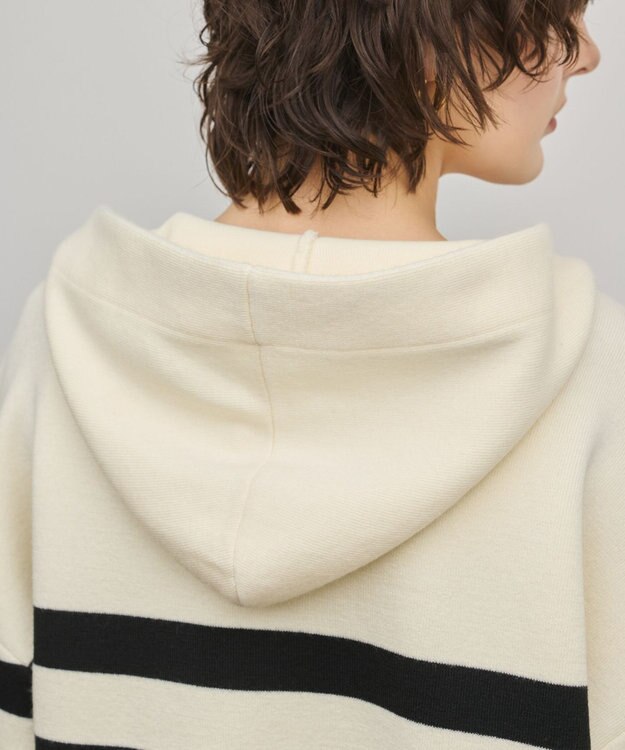 GRACE CONTINENTAL フォルムニットパーカー バイカラー