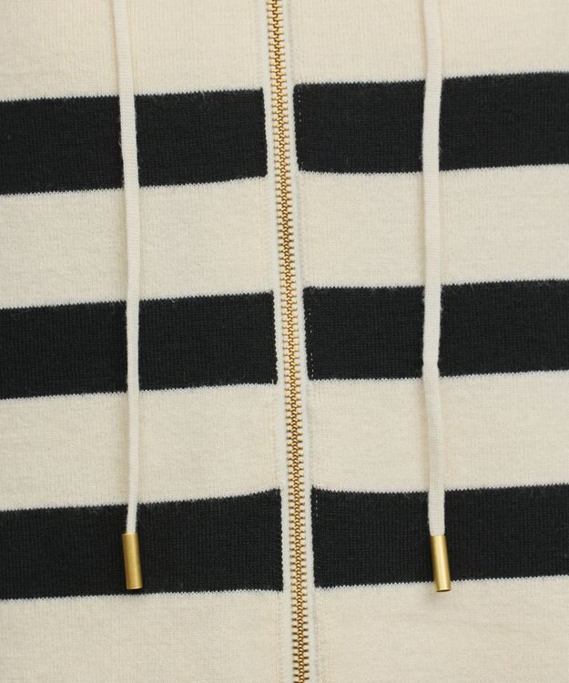 GRACE CONTINENTAL フォルムニットパーカー バイカラー