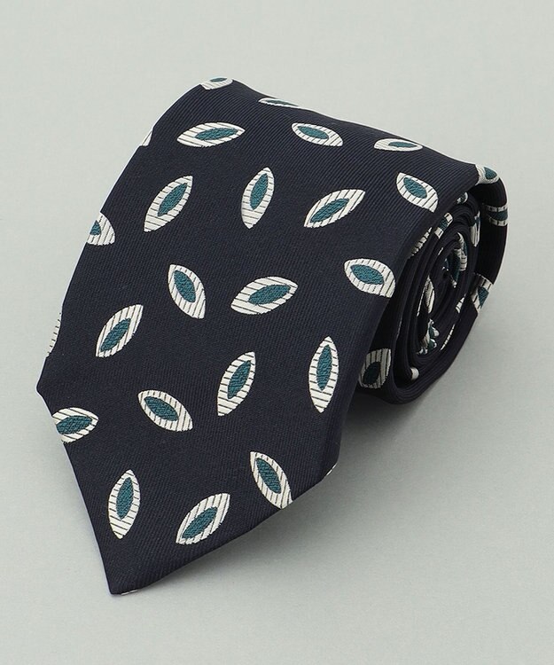 GOTAIRIKU 【日本製】西陣ネクタイ_ネイビー×グリーン系 ネイビー系4