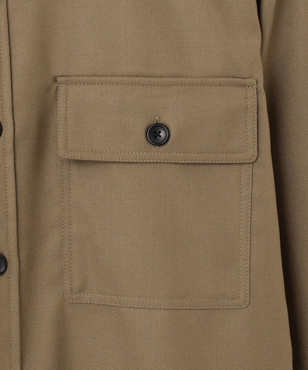 JOSEPH HOMME LIGHT COMFORT WOOL SHIRT キャメル系