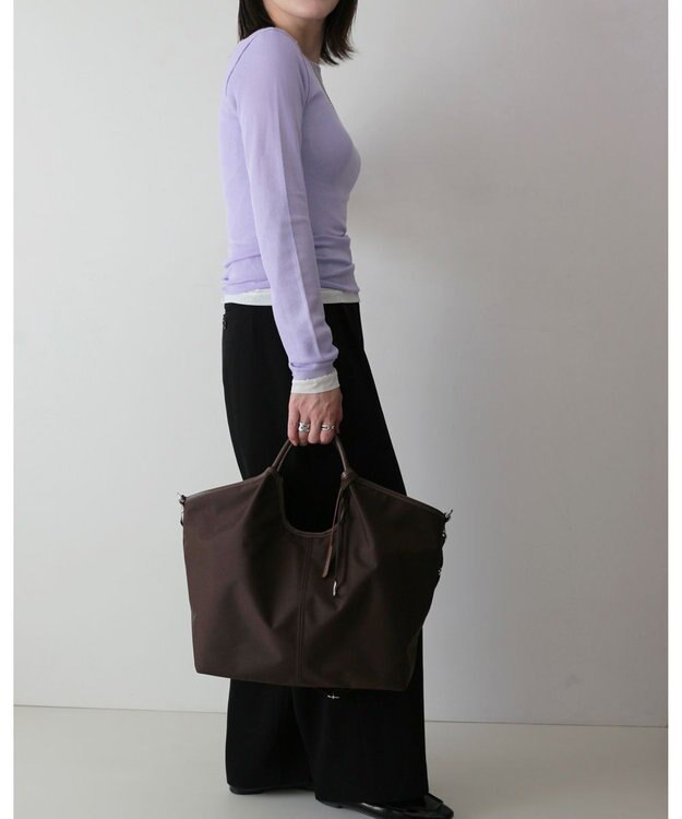 MORROW by thank 【新色追加！】A4サイズ収納可 LOLO TWOWAY バッグ ダークブラウン