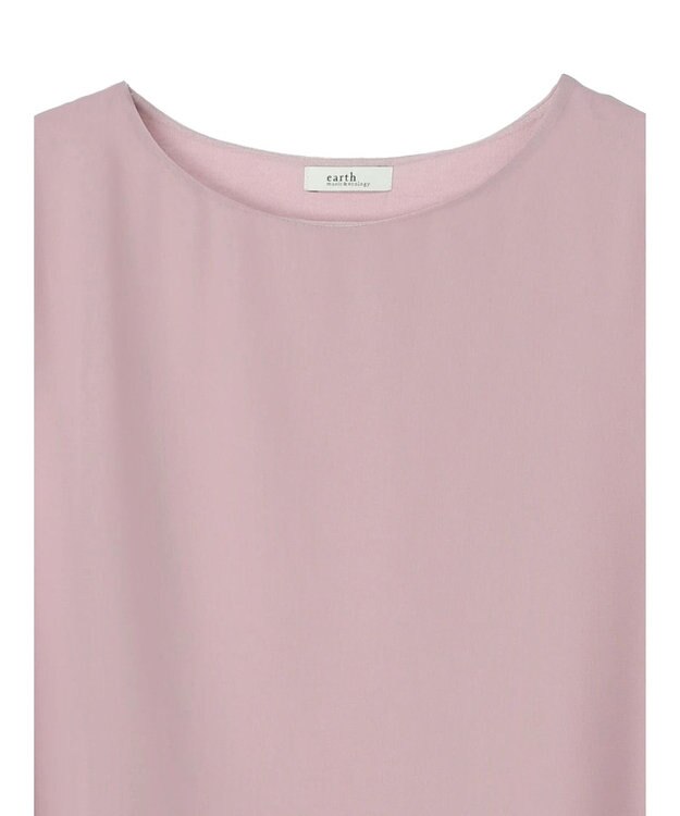 earth music&ecology シアードッキングＡラインチュニック Pink