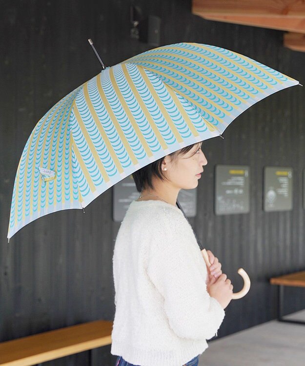 槇田商店 Stig Lindberg DRAPES グリーン 長傘 緑