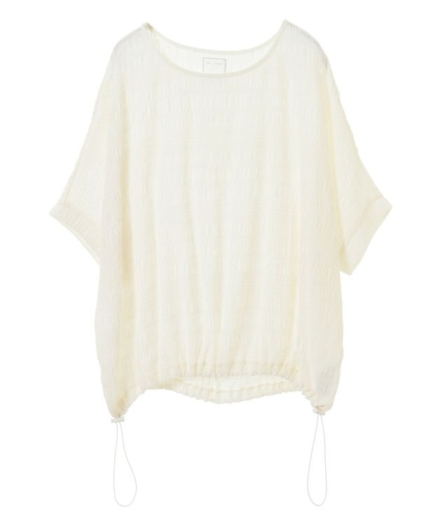 Green Parks ドロスト表面感プルオーバー Ivory