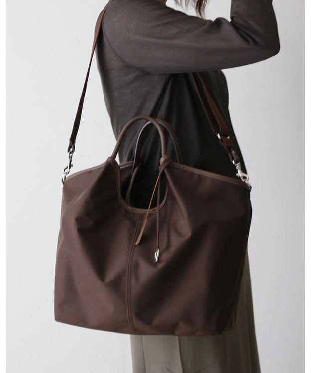 MORROW by thank 【新色追加！】A4サイズ収納可 LOLO TWOWAY バッグ ダークブラウン