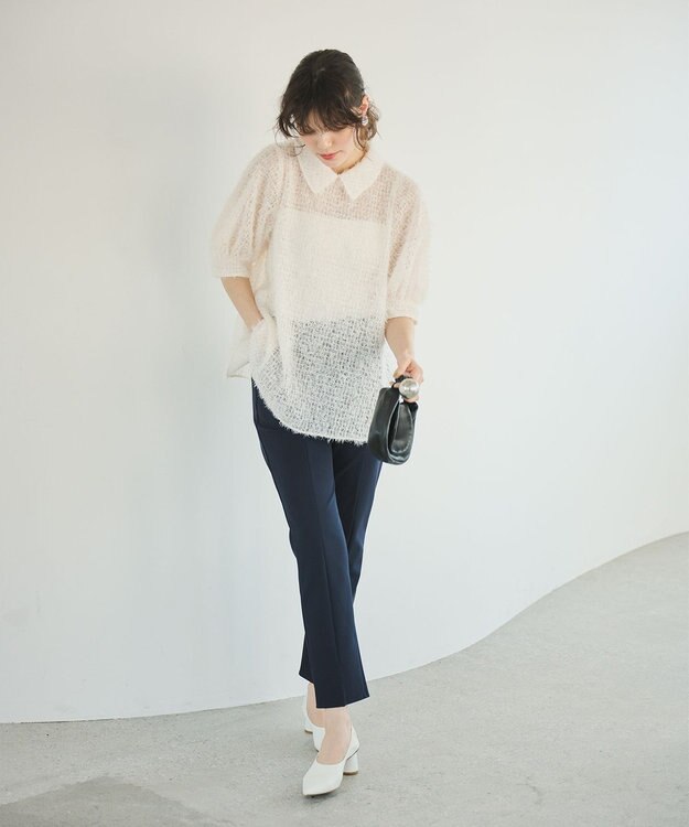 #Newans フィラッフィパフスリーブプラウス ホワイト