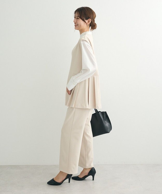Green Parks ・Ｐｅｔｉｔ　Ｆｌｅｕｒ　サイドプリーツベスト Ivory