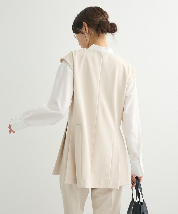 Green Parks ・Ｐｅｔｉｔ　Ｆｌｅｕｒ　サイドプリーツベスト Ivory
