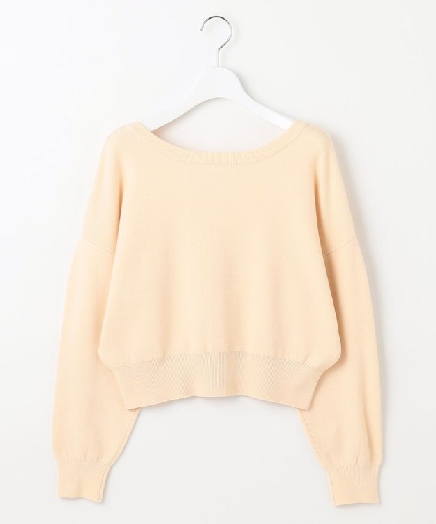 Feroux 【洗える】2WAY パールボタン カーディガン アイボリー系