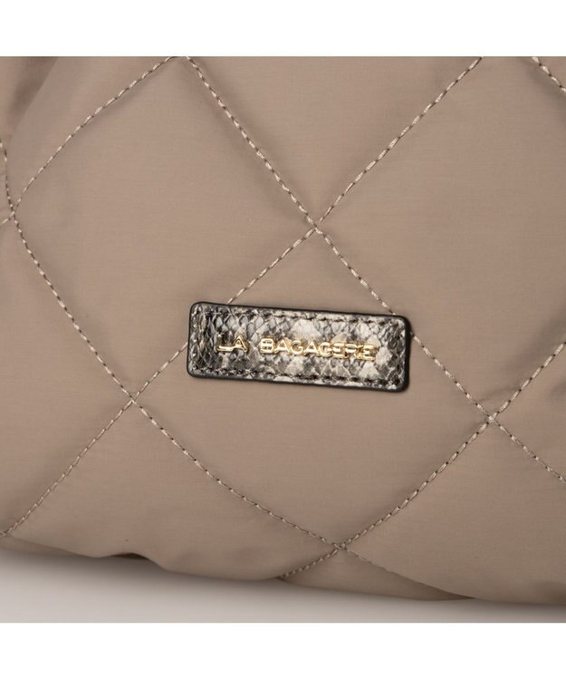 LA BAGAGERIE ドローストリング×キルト2WAYトート SSサイズ グレー