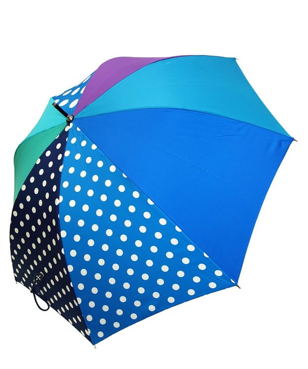 +RING レディース向け プラスリング 長傘 60cm BLU T1349 青