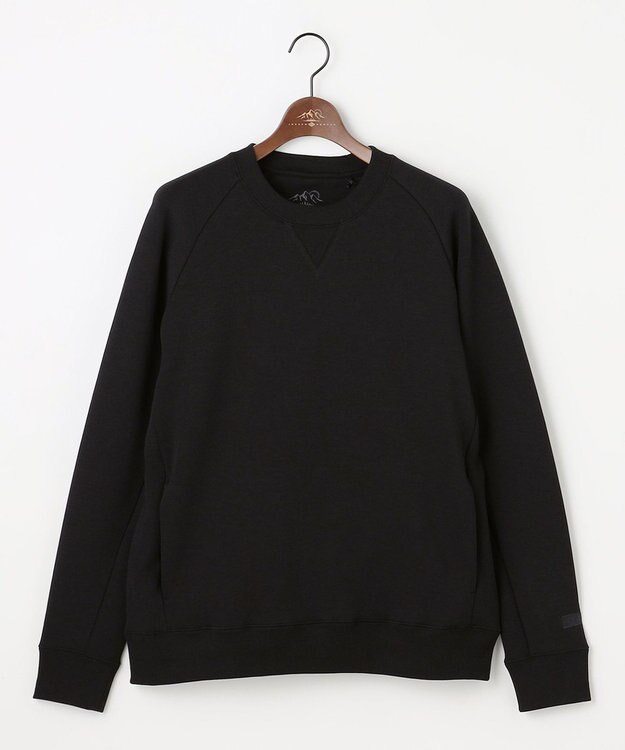 JOSEPH ABBOUD MOUNTAIN 【軽量/ソフト/イージーケア】ソフトダンボールニット プルオーバー ブラック系