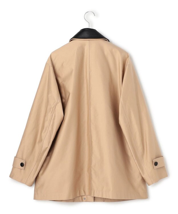 ICB L 【配色襟取り外し可能】ライトモールスキン キルトライナー付きバーンジャケット チノ