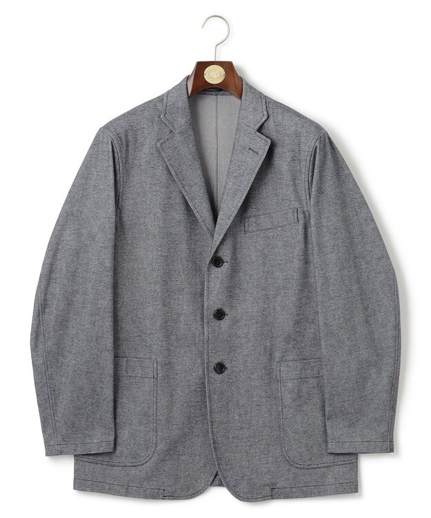 J.PRESS MEN 【THE SHACKET】カシミヤライクコットン ジャケット ネイビー系