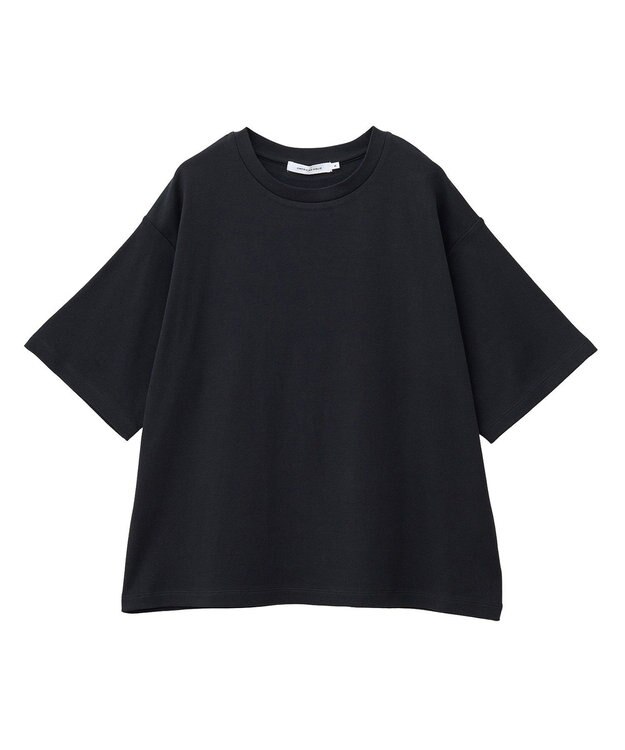 AMERICAN HOLIC 【接触冷感】スムースルーズクルーネックＴシャツ Black
