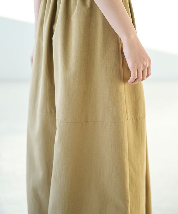 #Newans 【撥水】ソフトボリュームバルーンスカート キャメル