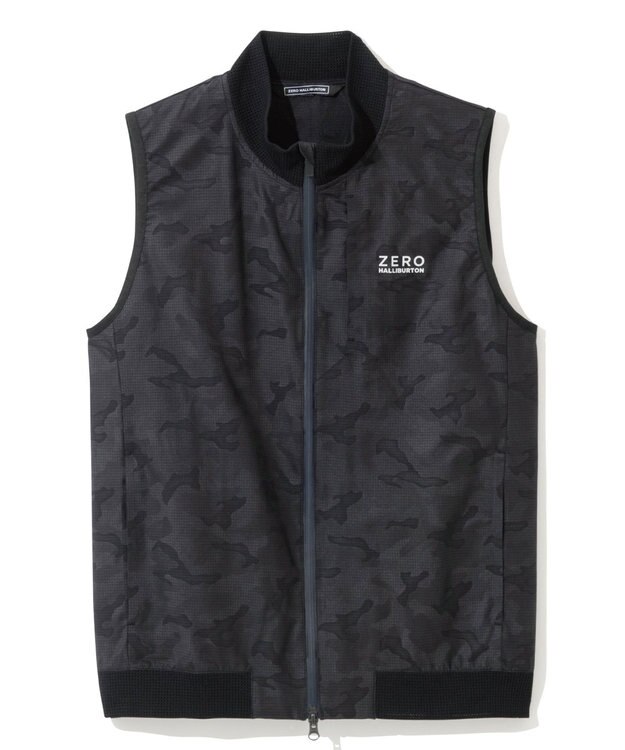 ZERO HALLIBURTON クールドッツ カモフラージュ ベスト ZHG-A4S10B 82823 ゴルフウェア ネイビー