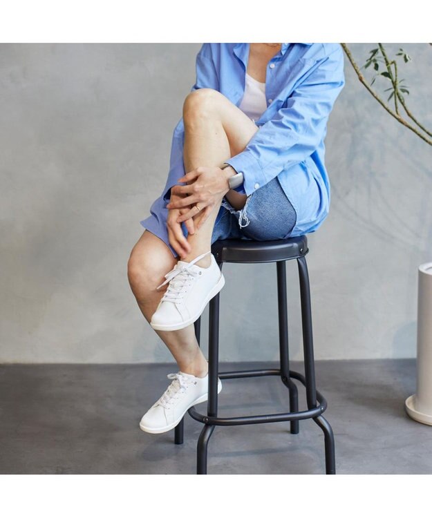 ing <ing>晴雨兼用スポーツスニーカー ホワイト