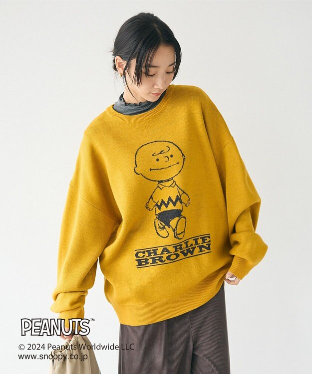CRAFT STANDARD BOUTIQUE 【PEANUTS】クルーネックニット Mustard