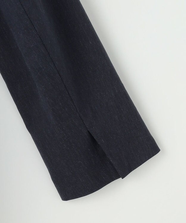 J.PRESS LADIES セルロースリネンストレッチ ダブル ジャケット ネイビー系