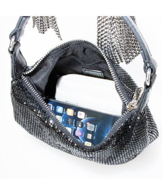 UNBILLION カカトゥ kakatoo / ビジューリボン2wayバッグ ブラック