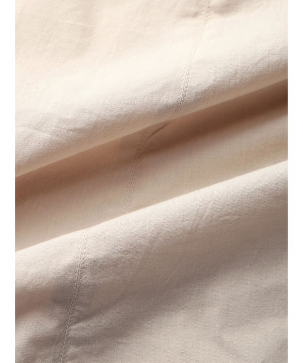 Green Parks インド綿 ボリュームポプリンスカートII Light Beige