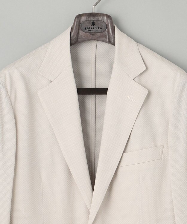 GOTAIRIKU 【ストレッチ】ブロックサッカージャージージャケット アイボリー系