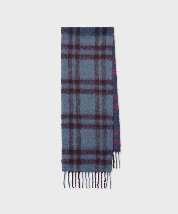 Paul Smith Cruxella チェック マフラー ネイビー