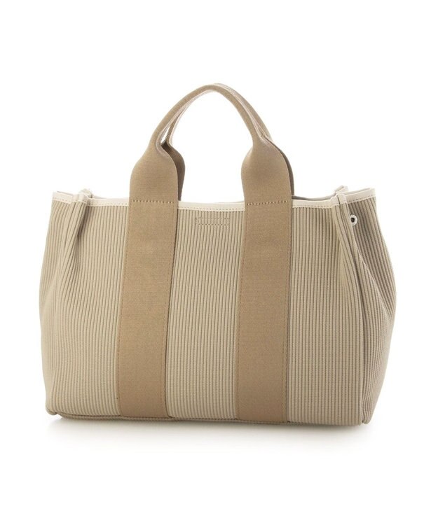 UNBILLION カシュカシュ cachecache / ジャガードニットスクエア2wayトート ベージュ