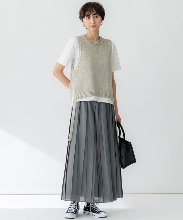 23区 NOMADIS SAC スクエア メッシュ プチ トートバッグ ブラック系