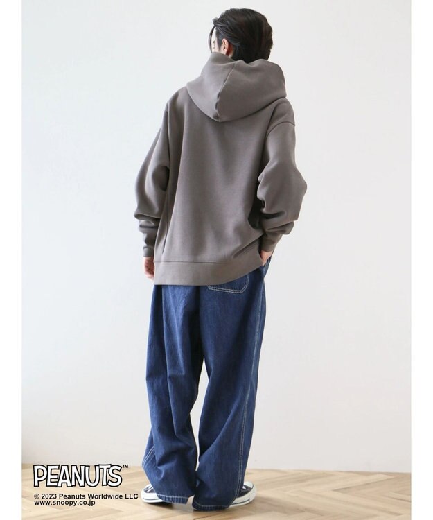 CRAFT STANDARD BOUTIQUE ＰＥＡＮＵＴＳ裏起毛スウェットパーカー Charcoal Gray