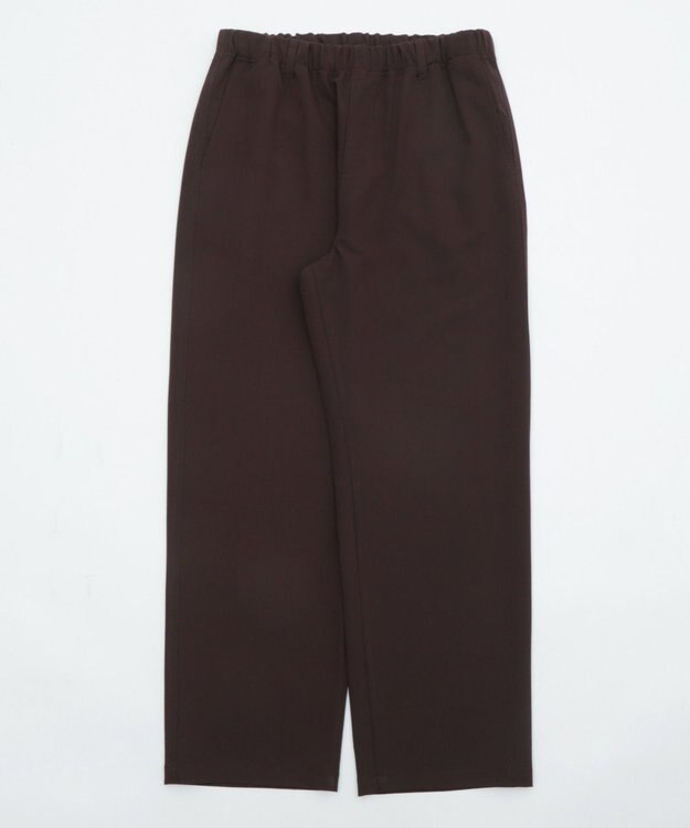 WEGO 【ウエストゴム/SMLサイズ展開】TRイージーストレートパンツ ブラウン
