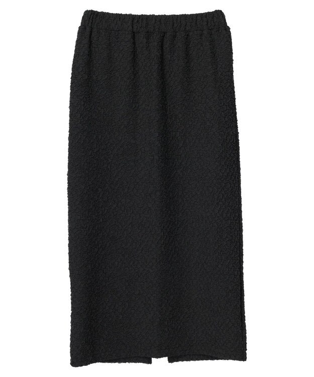 Green Parks BEST PRICE フクレジャガードIラインスカート Black
