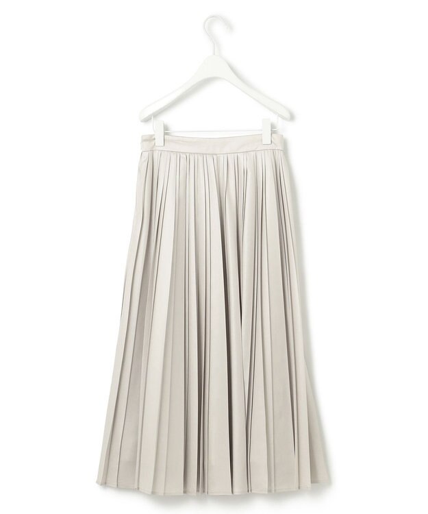 ICB 【洗える】レザーライクプリーツ スカート トープ系