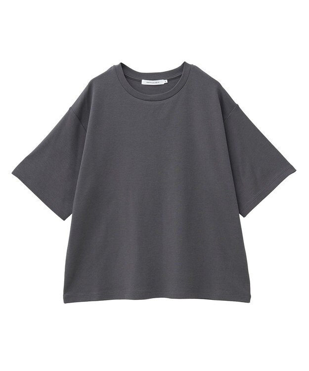 AMERICAN HOLIC 【接触冷感】スムースルーズクルーネックＴシャツ Charcoal Gray