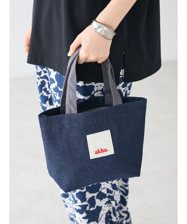CRAFT STANDARD BOUTIQUE akha. デニムランチトート/ミニバッグ Indigo