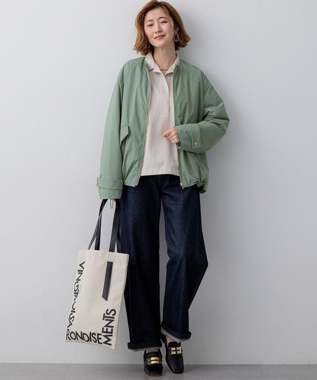 23区 【滝沢眞規子さん着用/VERY掲載/洗える】23区DENIM ストレッチ ワイドパンツ ネイビー系