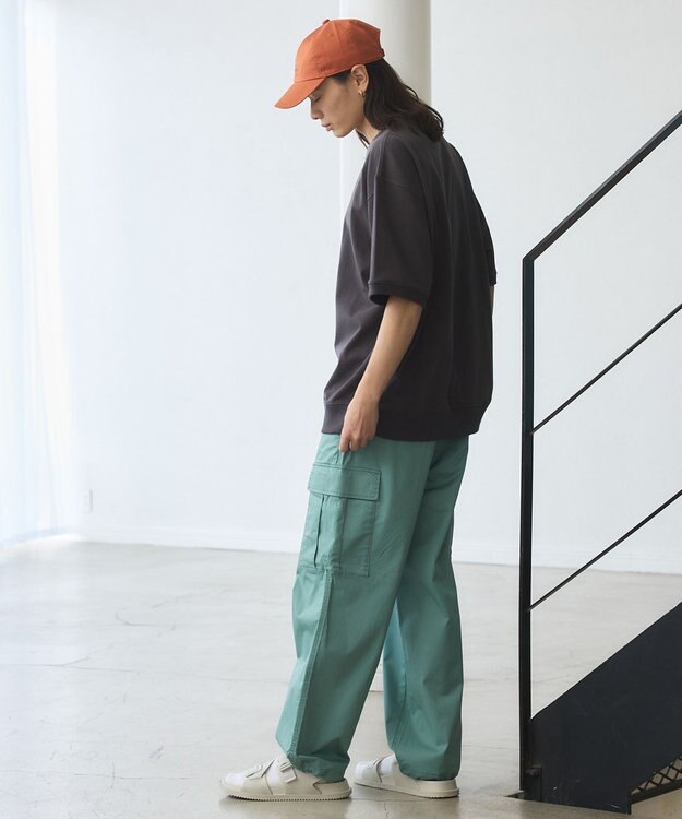 J.PRESS YORK STREET 【UNISEX】ブルドックプリントリブ Tシャツ グレー系