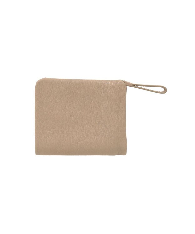 genten ゴートベーシック 二つ折り財布 サンドベージュ