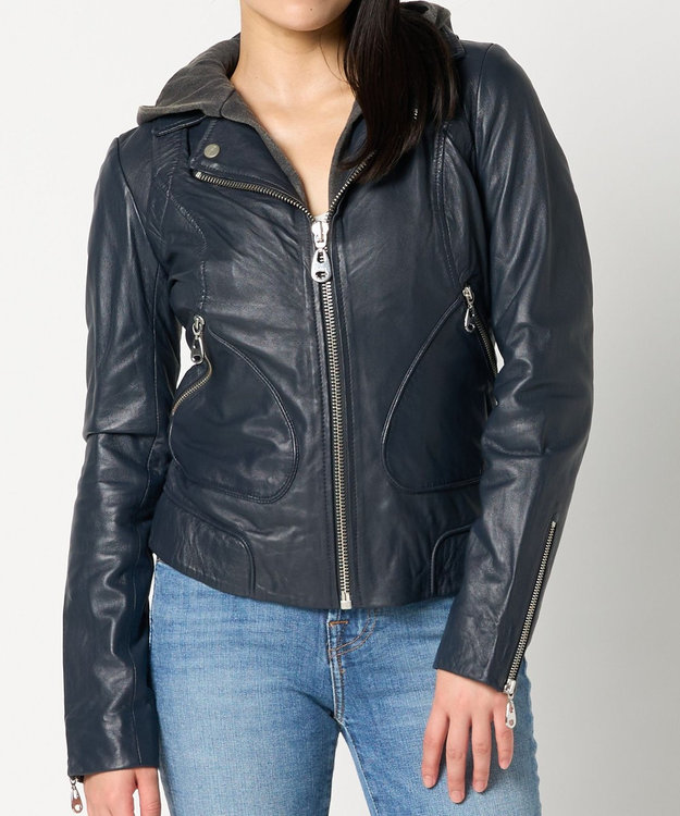 woadblue ＜DOMA＞HOODIE JACKET NAVY NAVY