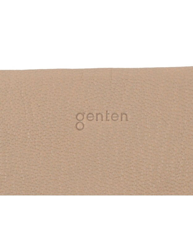 genten ゴートベーシック 二つ折り財布 サンドベージュ