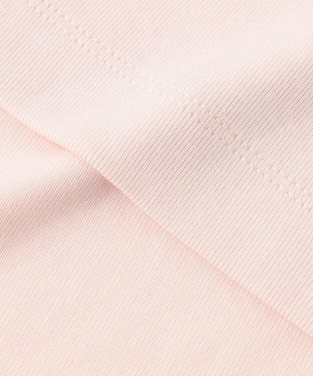 Feroux 【洗える】ワンポイント刺繍Tシャツ ピンク系